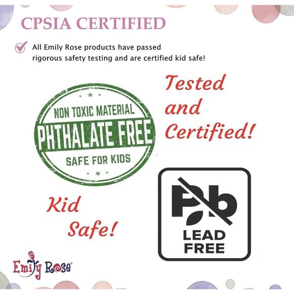 NEW Emily Rose Lunch Box W/ Strap Pink Playful Hearts Stainless Water Bottle - Picture 3 of 4